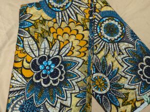 ABC Wax Print Cotton Fabric (Per Yard)