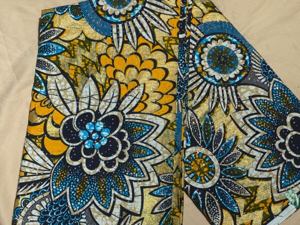 ABC Wax Print Cotton Fabric (Per Yard)