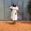 Colored Crepe Wrap Dress.   Contact for Pricing